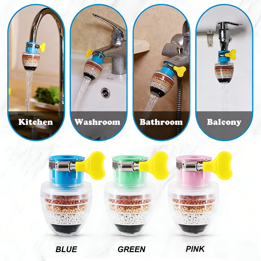 🔥2026 Upgrade 💧 6-Layer Charcoal Faucet Filter for Fresh, Safe Water