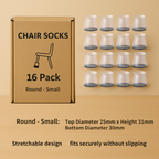 2026 Upgraded Chair Socks – Silent, Scratch-Free Floor Protectors That Stay On
