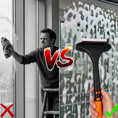 2-in-1 Window Screen Cleaner – Safely Clean High Windows & Remove Pet Hair in Minutes
