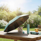 Portable Carabiner Umbrella with Reflective Edge